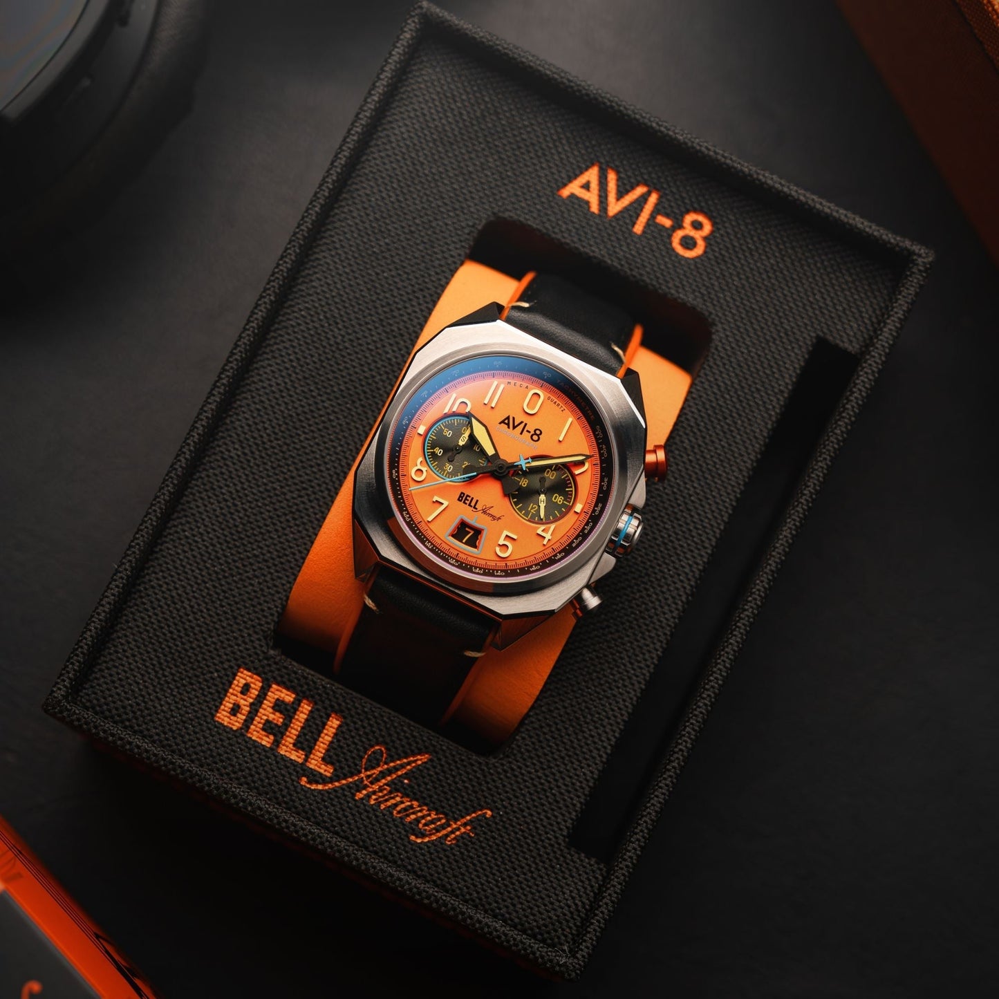 AVI-8 Bell X-1 Machbuster Chronograph Rusty Orange