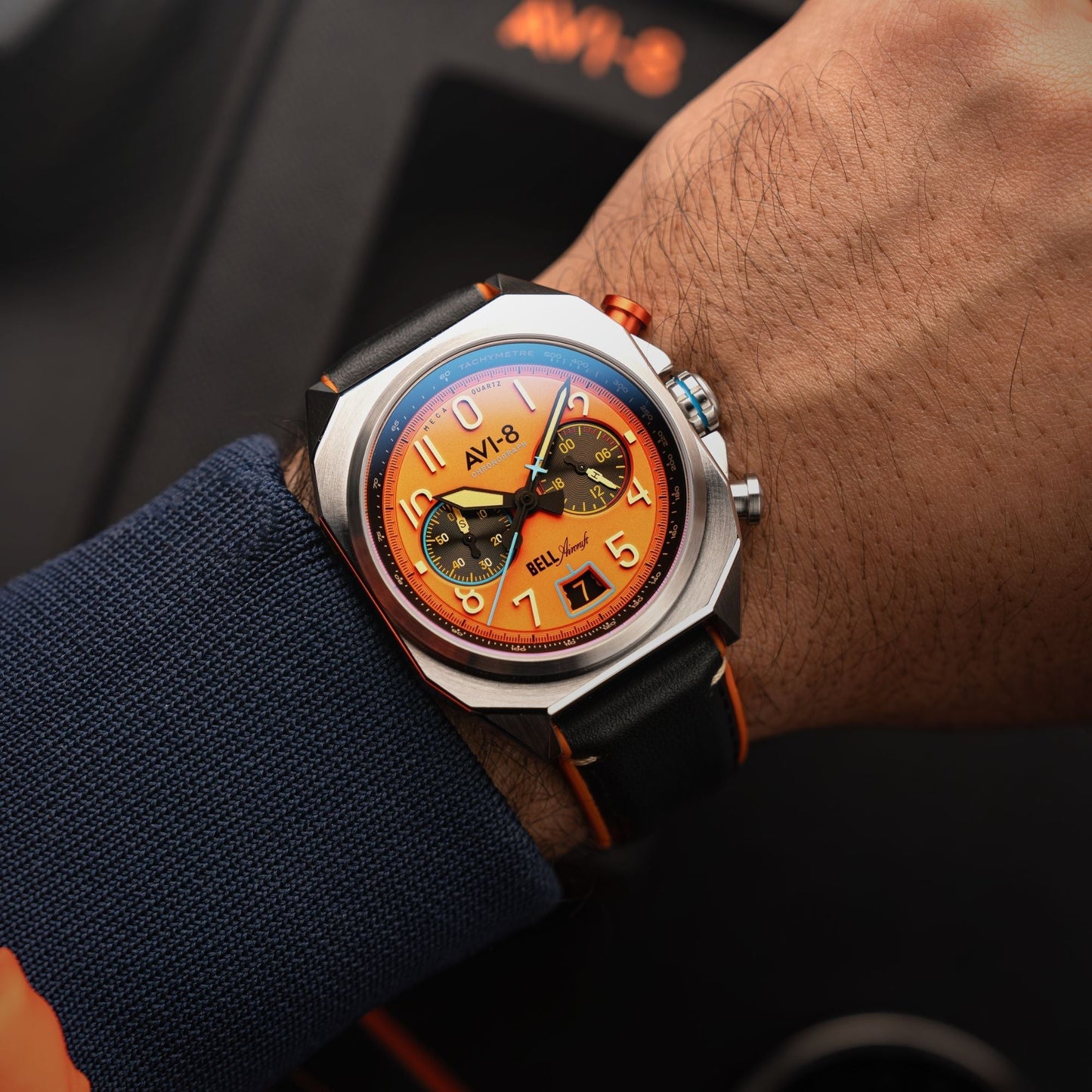 AVI-8 Bell X-1 Machbuster Chronograph Rusty Orange