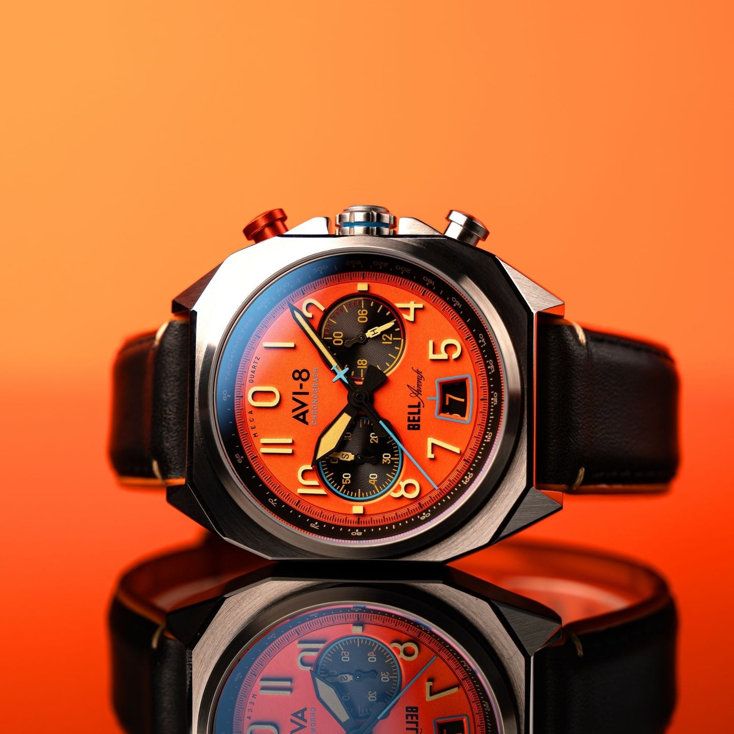 AVI-8 Bell X-1 Machbuster Chronograph Rusty Orange