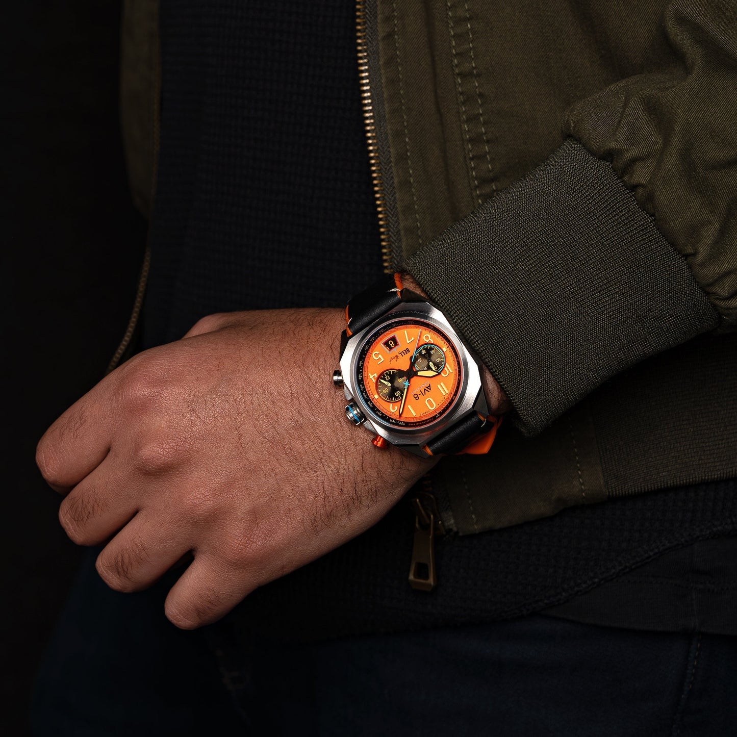 AVI-8 Bell X-1 Machbuster Chronograph Rusty Orange