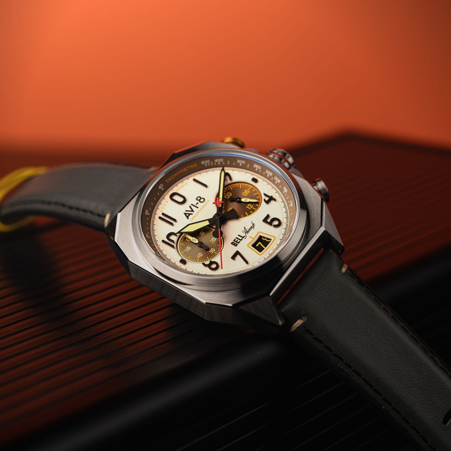 AVI-8 Bell X-1 Machbuster Chronograph Camel Brown