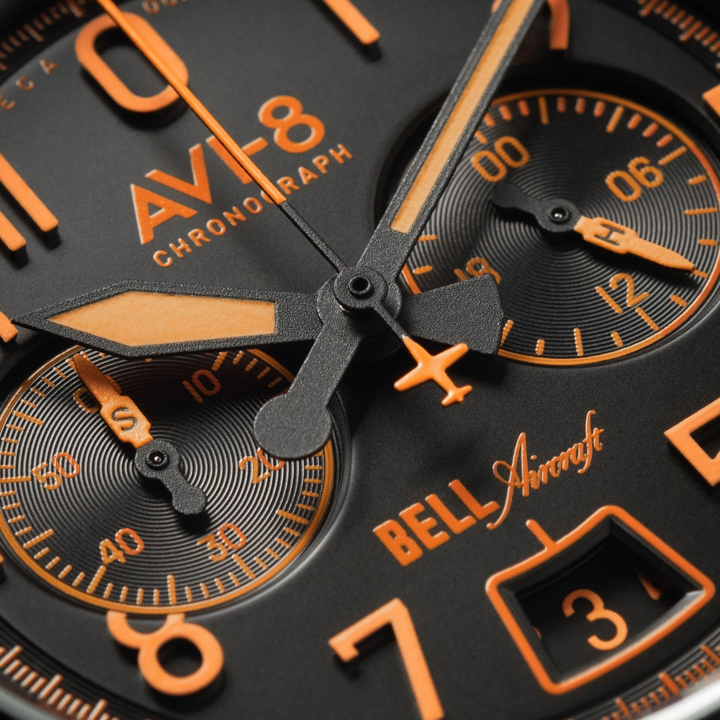 AVI-8 Bell X-1 Machbuster Chronograph Super Sonic Black