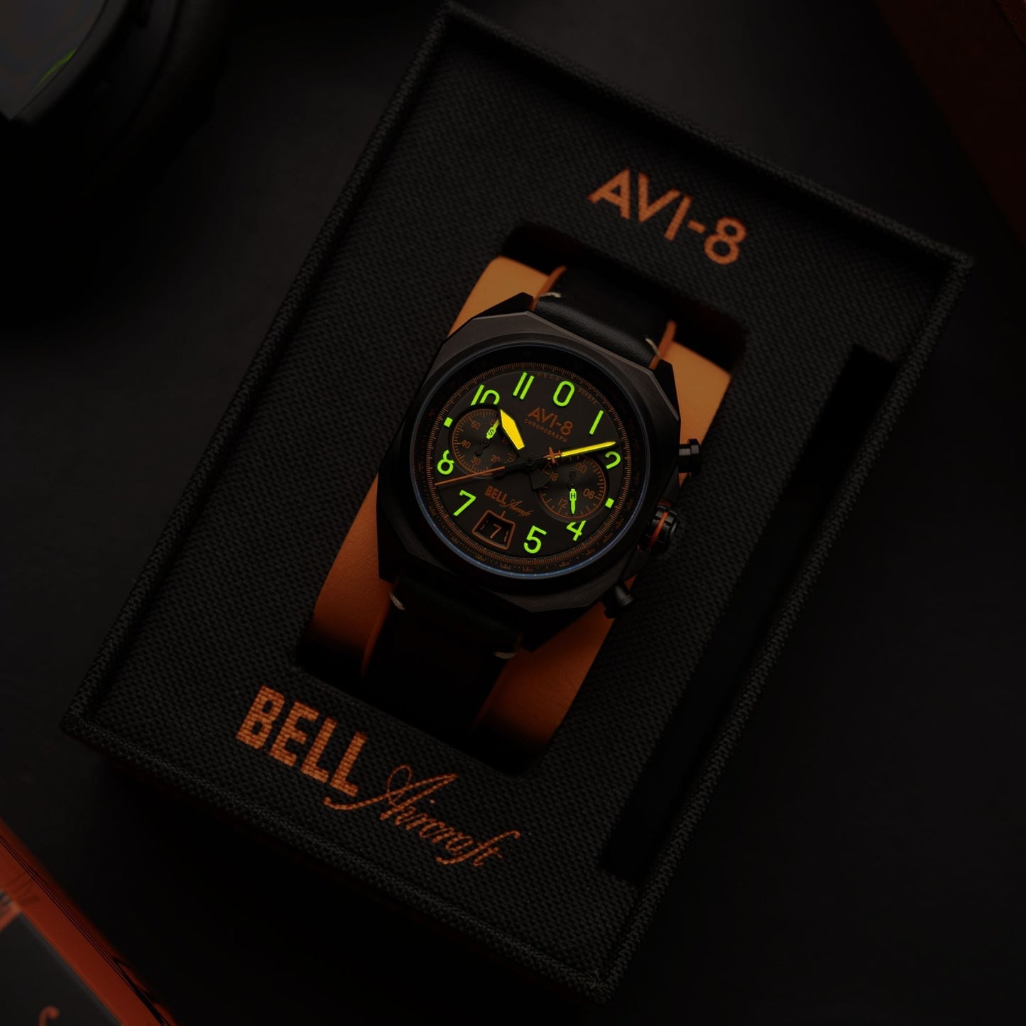 AVI-8 Bell X-1 Machbuster Chronograph Super Sonic Black