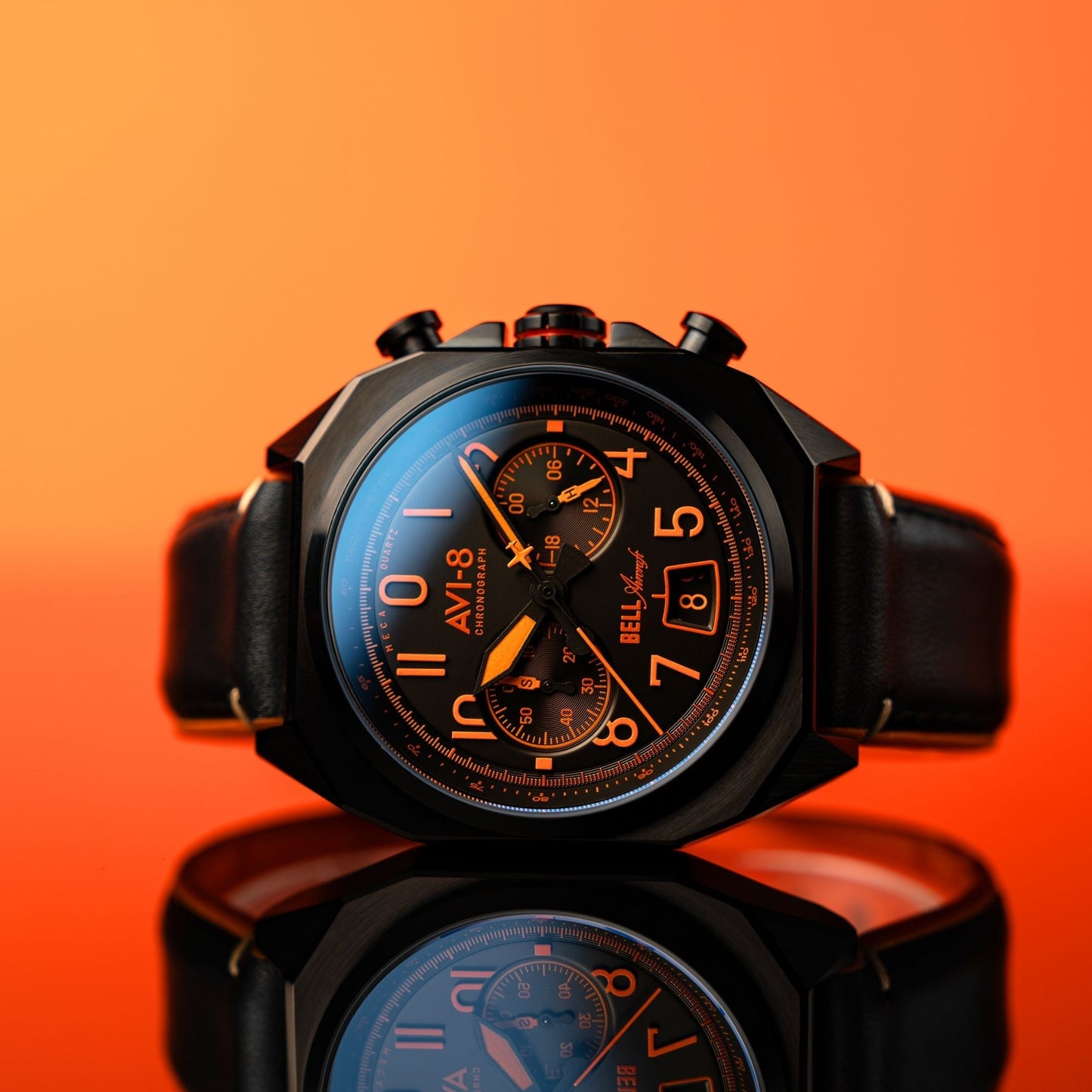 AVI-8 Bell X-1 Machbuster Chronograph Super Sonic Black