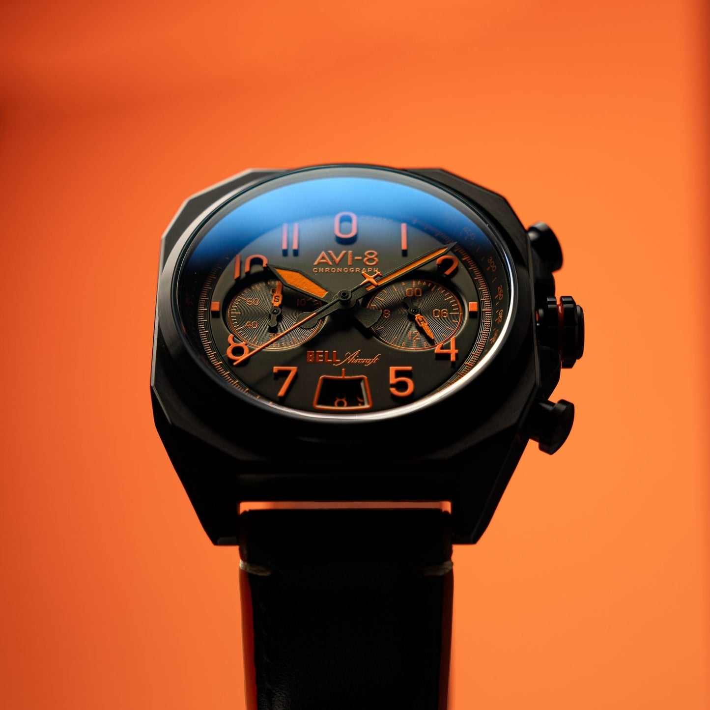 AVI-8 Bell X-1 Machbuster Chronograph Super Sonic Black
