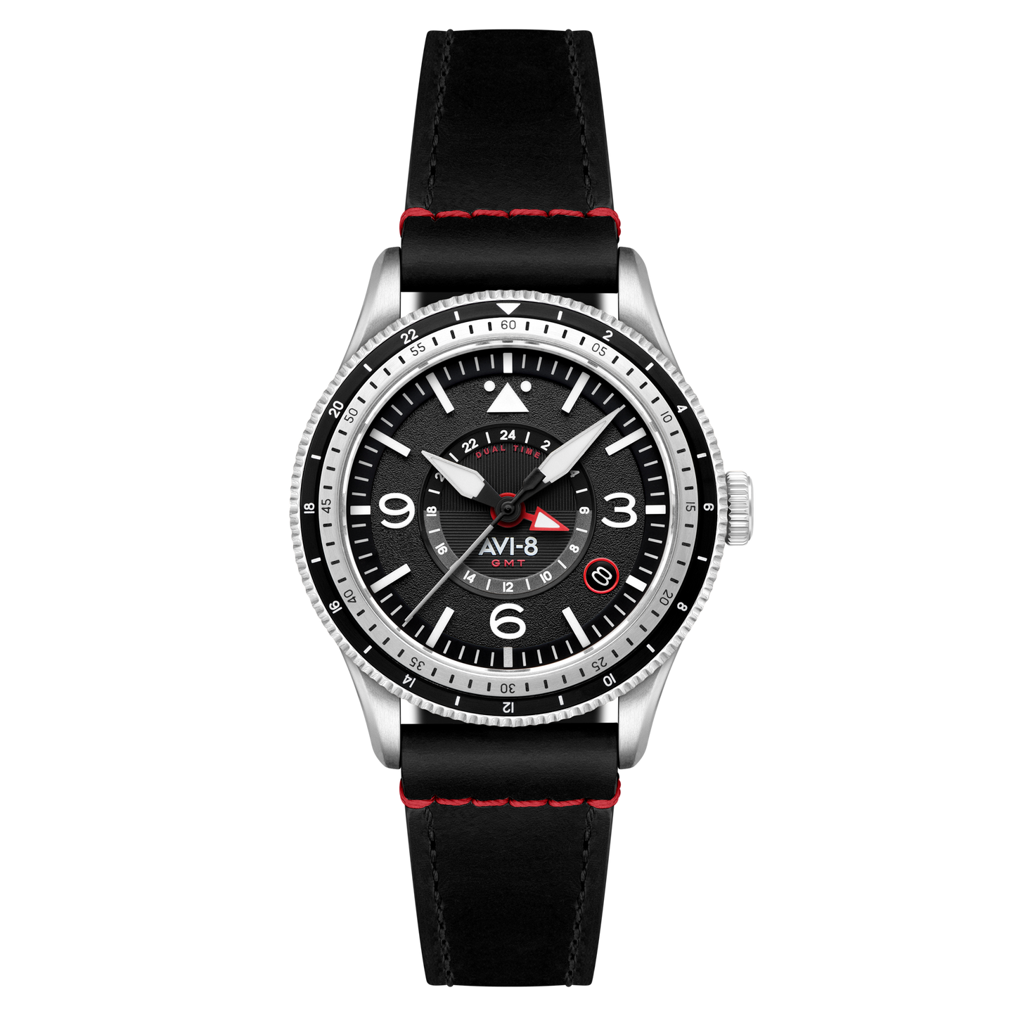 AVI-8 Flyboy Airmaster GMT Automatic Engine Black