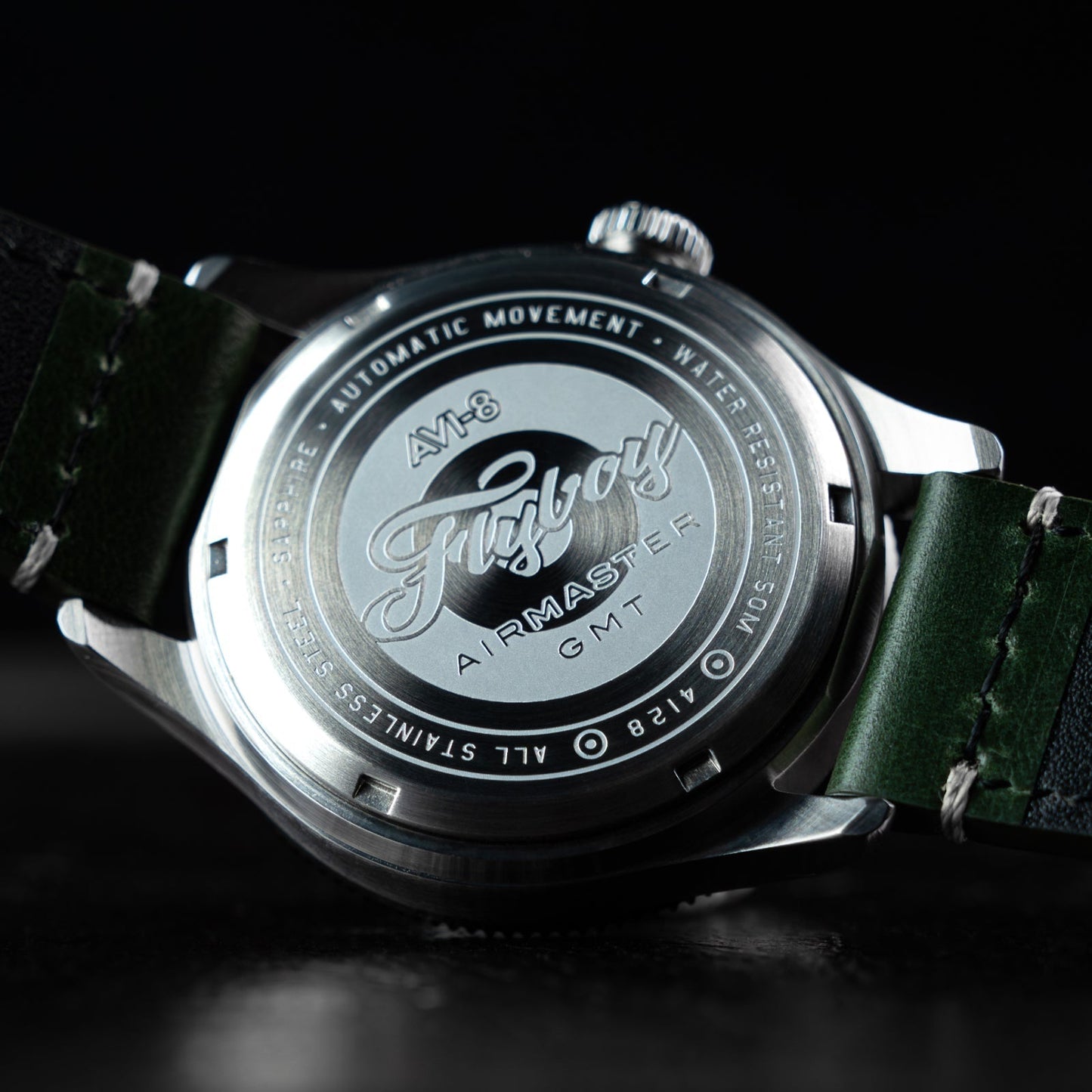 AVI-8 Flyboy Airmaster GMT Automatic Fuselage Green