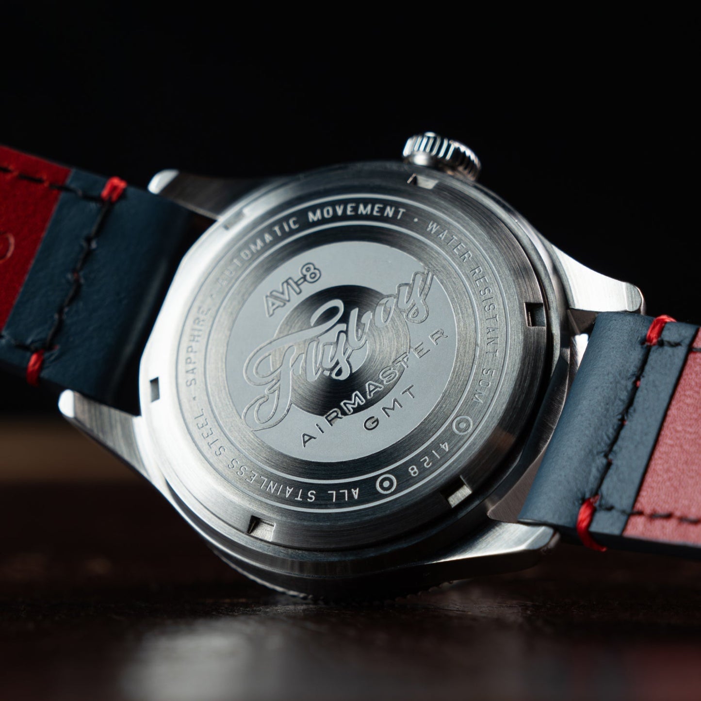 AVI-8 Flyboy Airmaster GMT Automatic Cockpit Blue