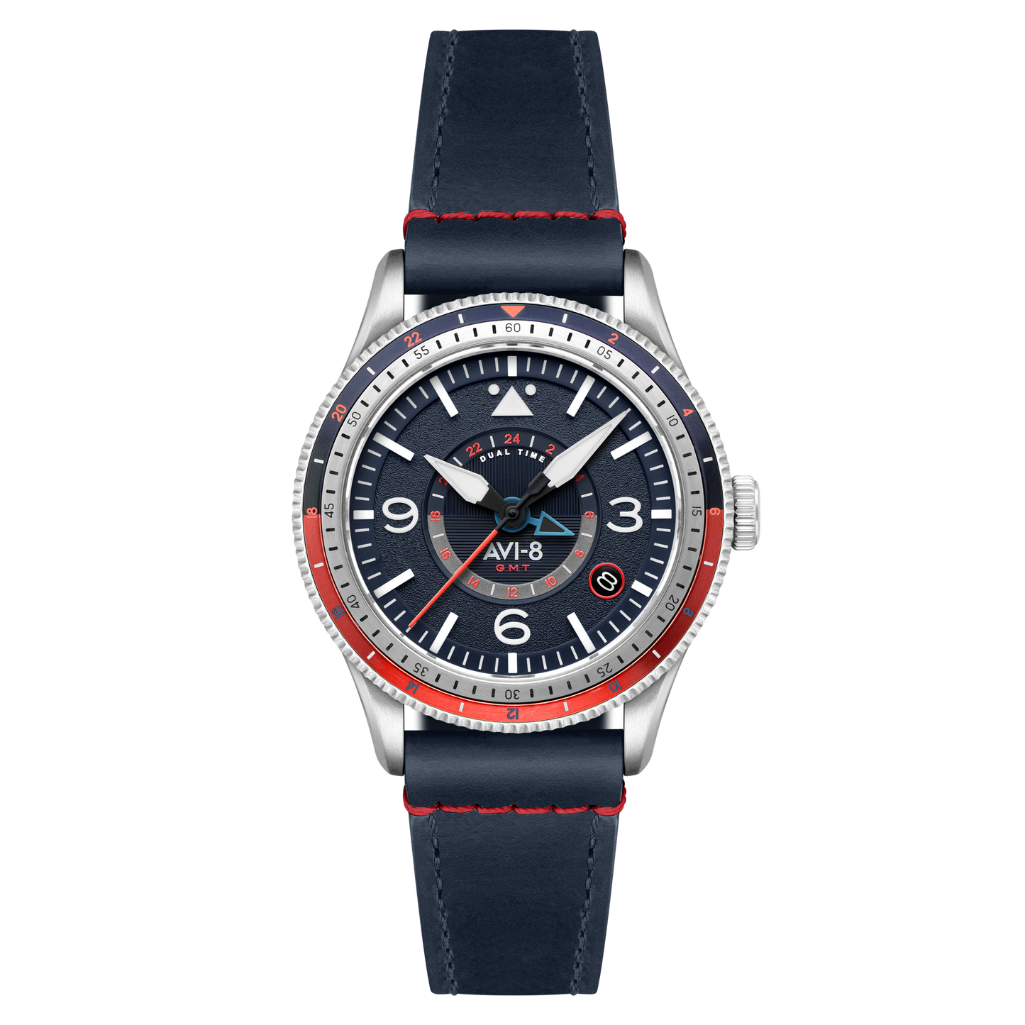 AVI-8 Flyboy Airmaster GMT Automatic Cockpit Blue
