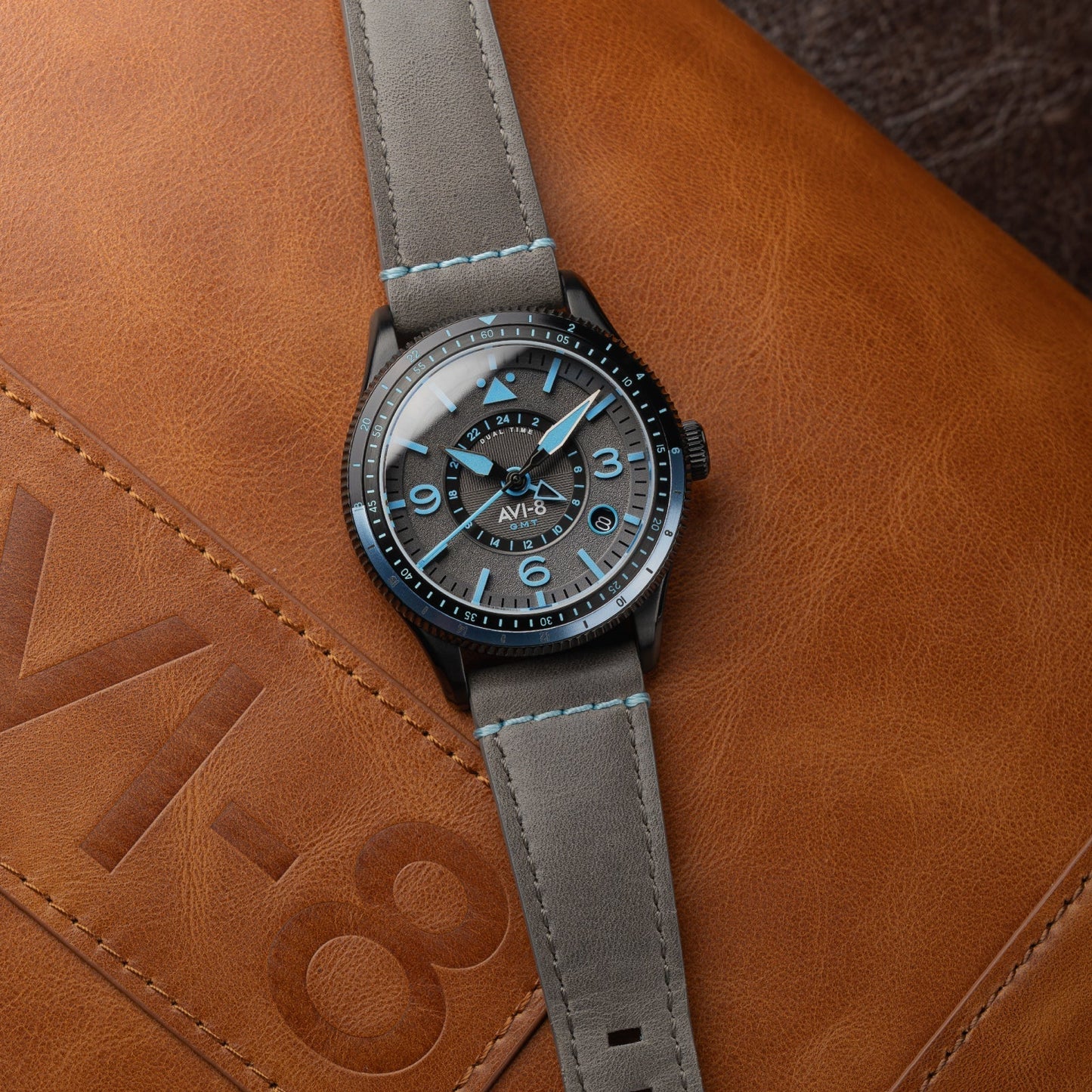 AVI-8 Flyboy Airmaster GMT Automatic Rubber Black