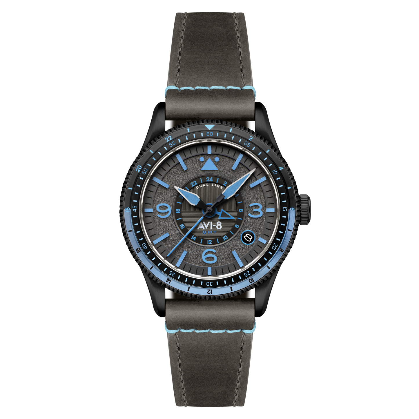 AVI-8 Flyboy Airmaster GMT Automatic Rubber Black