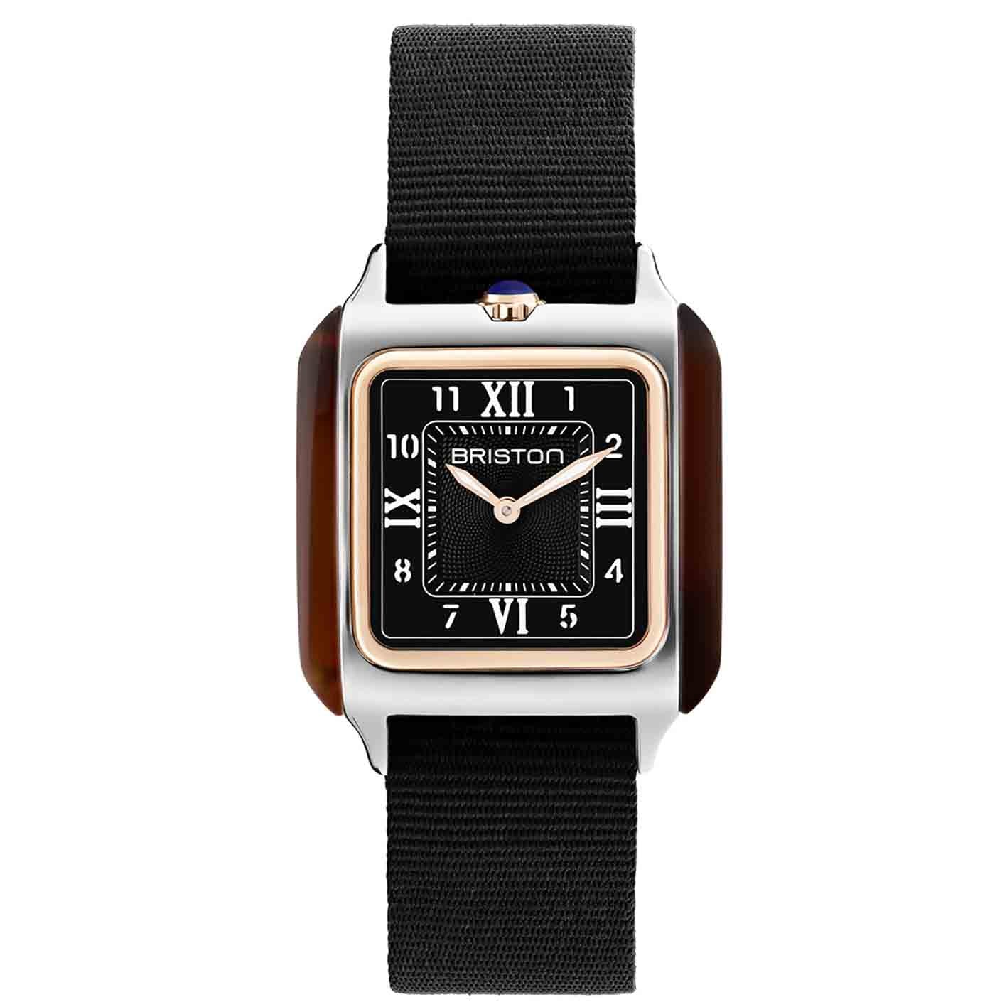 Briston Streamliner Kennedy HM 30 Rose Gold Tortoise Acetate Black