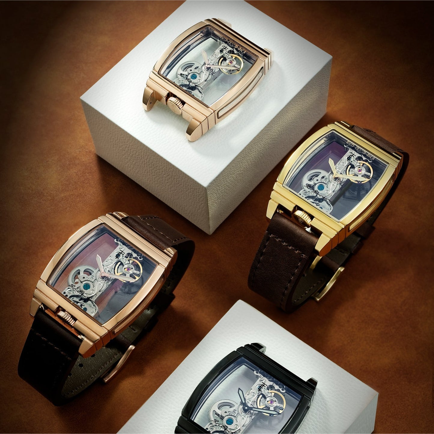 Thomas Earnshaw Discovery Wolver Bridge Mechanical Golden Brown
