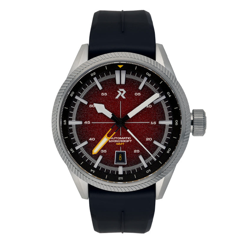 RZE Fortitude GMT Automatic Crimson Red