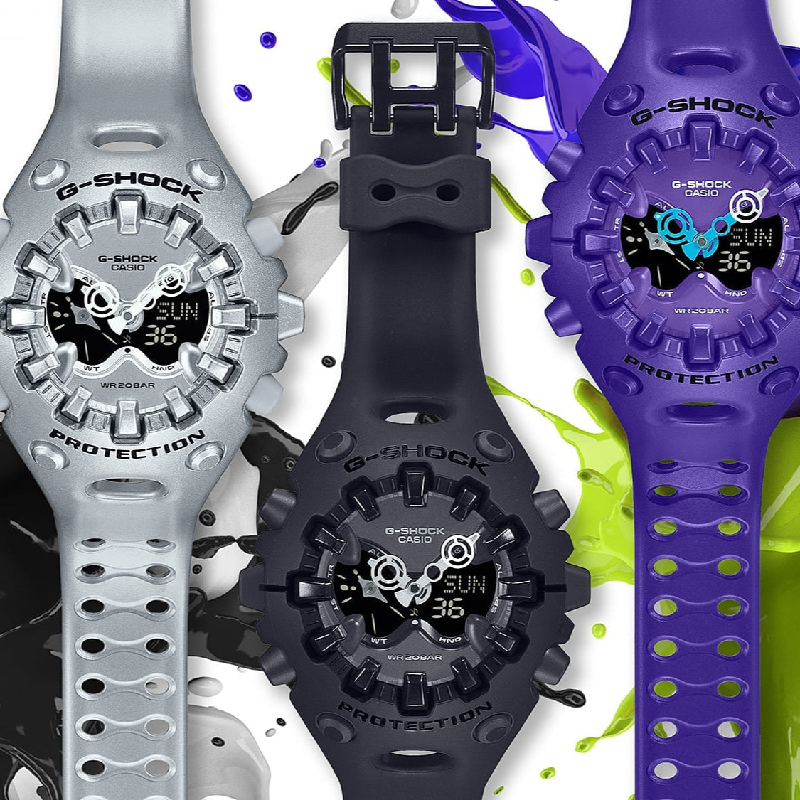 G-Shock GA-V01 Ana-Digi Silver