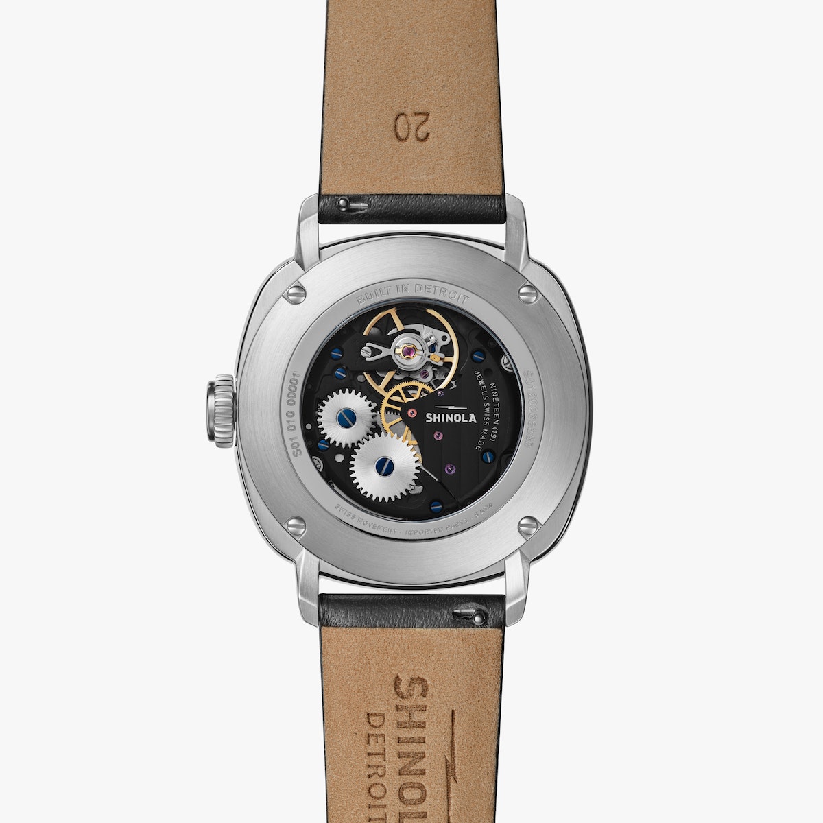 Shinola The Mechanic Hand Wind 39mm Black Limited Edition