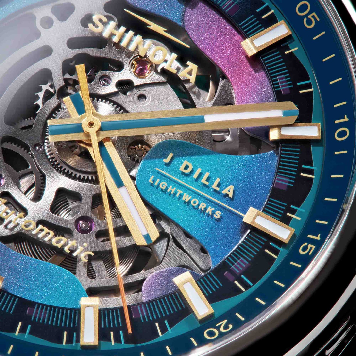 Shinola x J. Dilla Runwell Automatic 45mm Midnight Blue Limited Edition