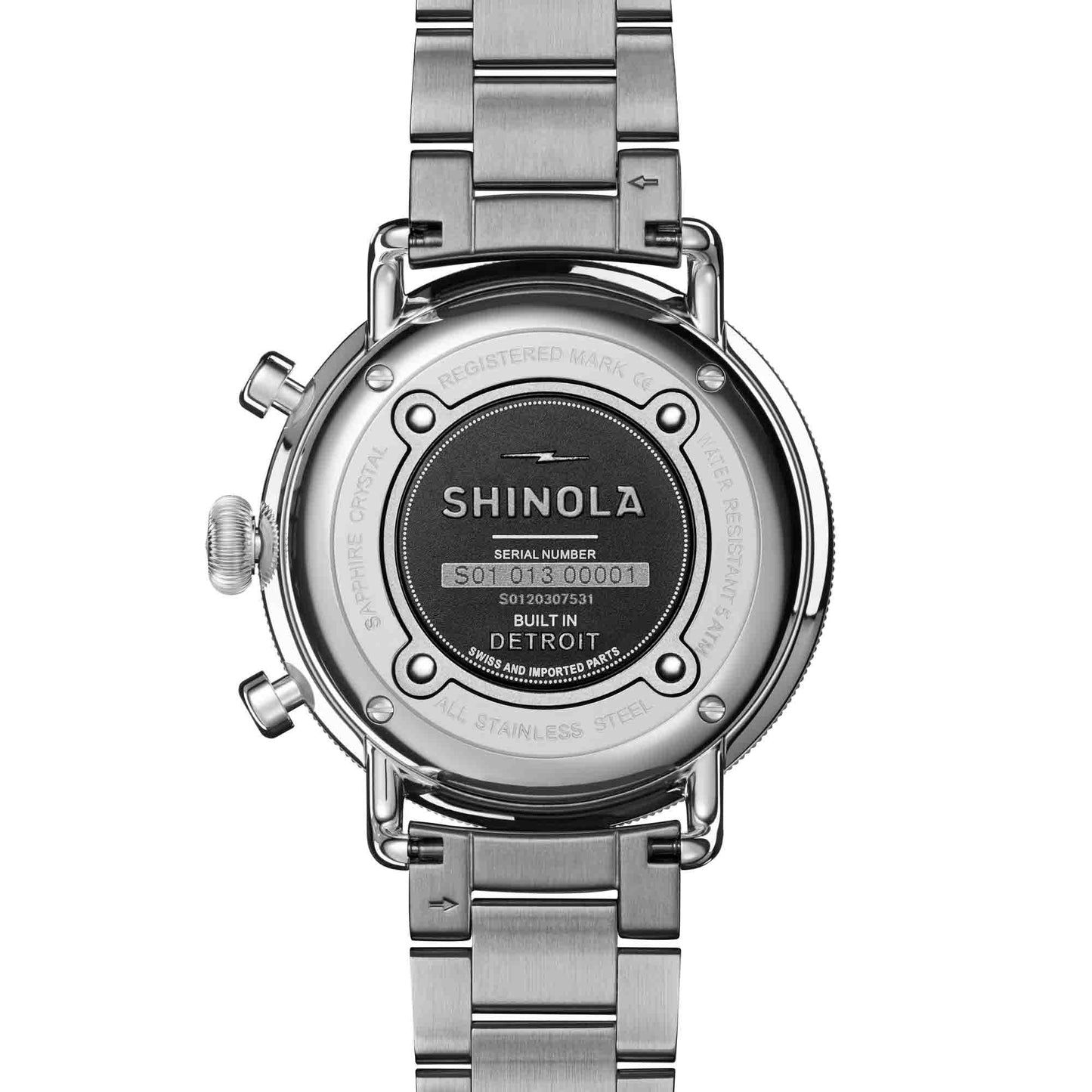 Shinola Canfield Chrono 43mm Dark Olive SS