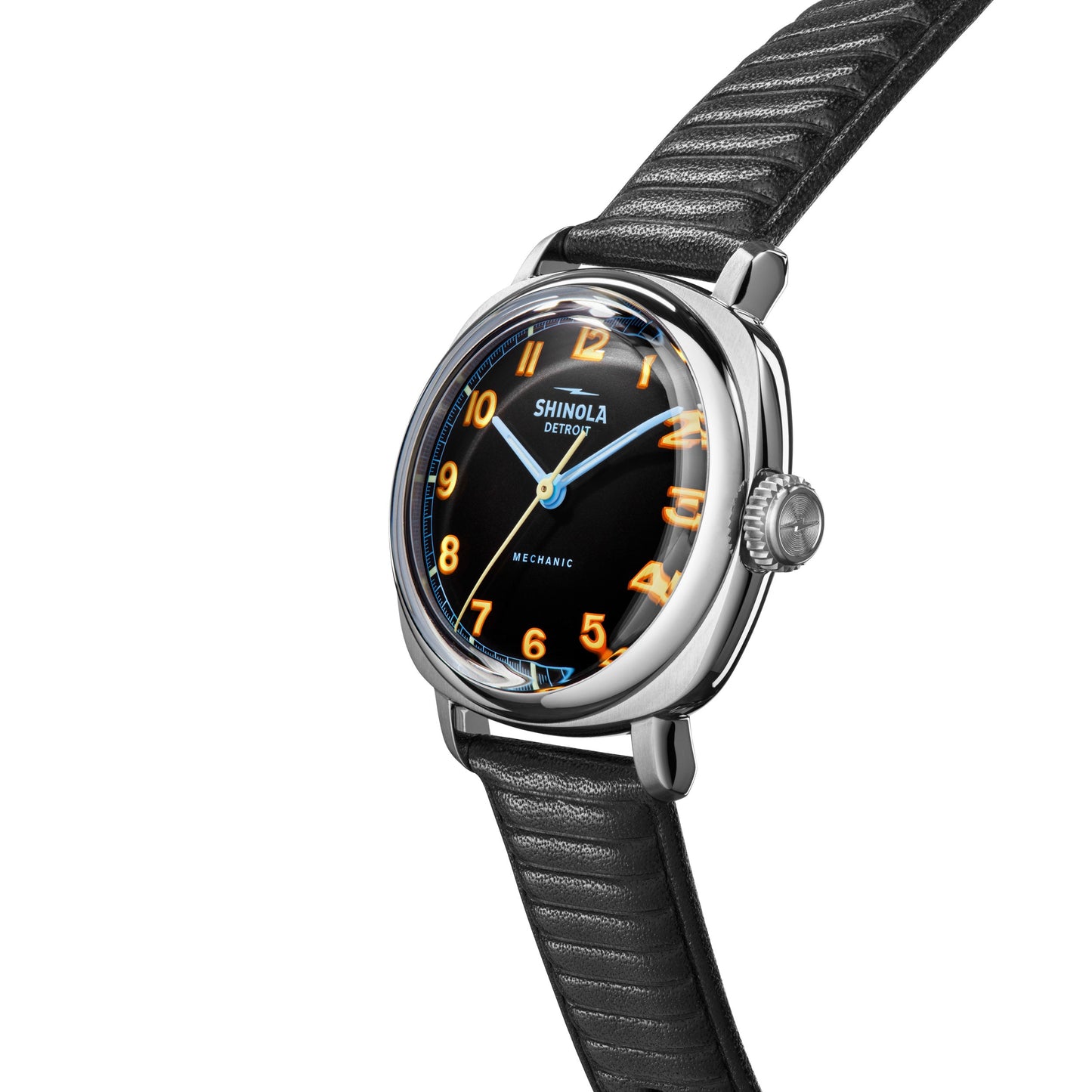 Shinola The Mechanic Hand Wind 39mm Black Limited Edition
