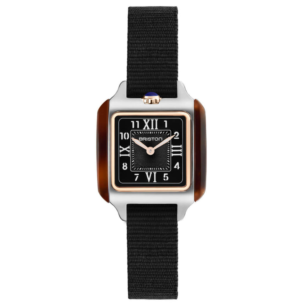 Briston Streamliner Kennedy HM 25 Rose Gold Tortoise Acetate Black