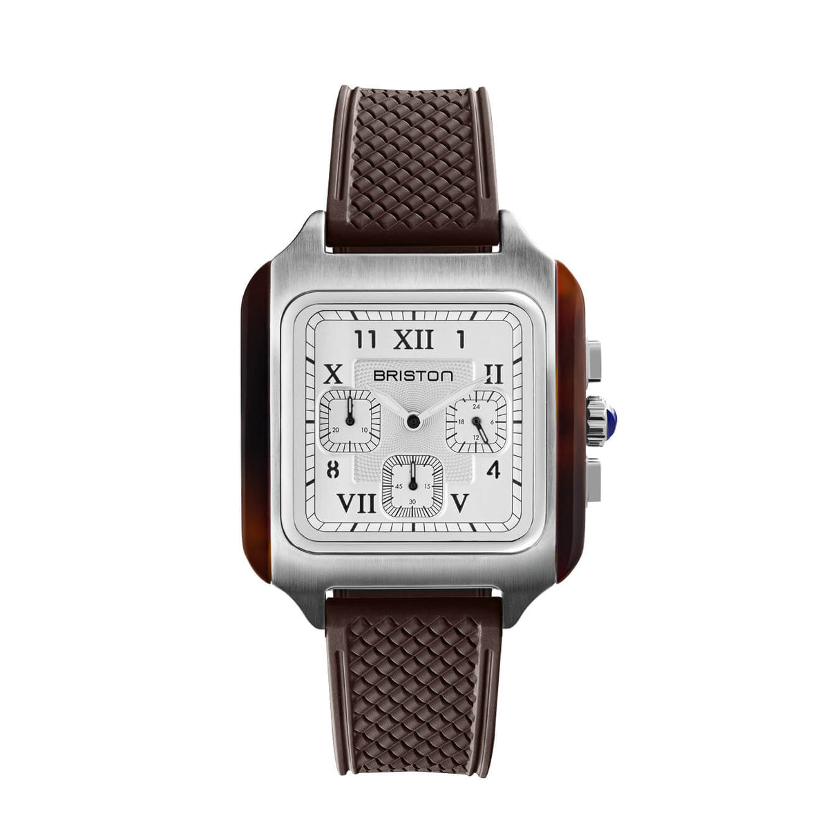 Briston Streamliner Kennedy Chrono SS 38 Tortoise Acetate White