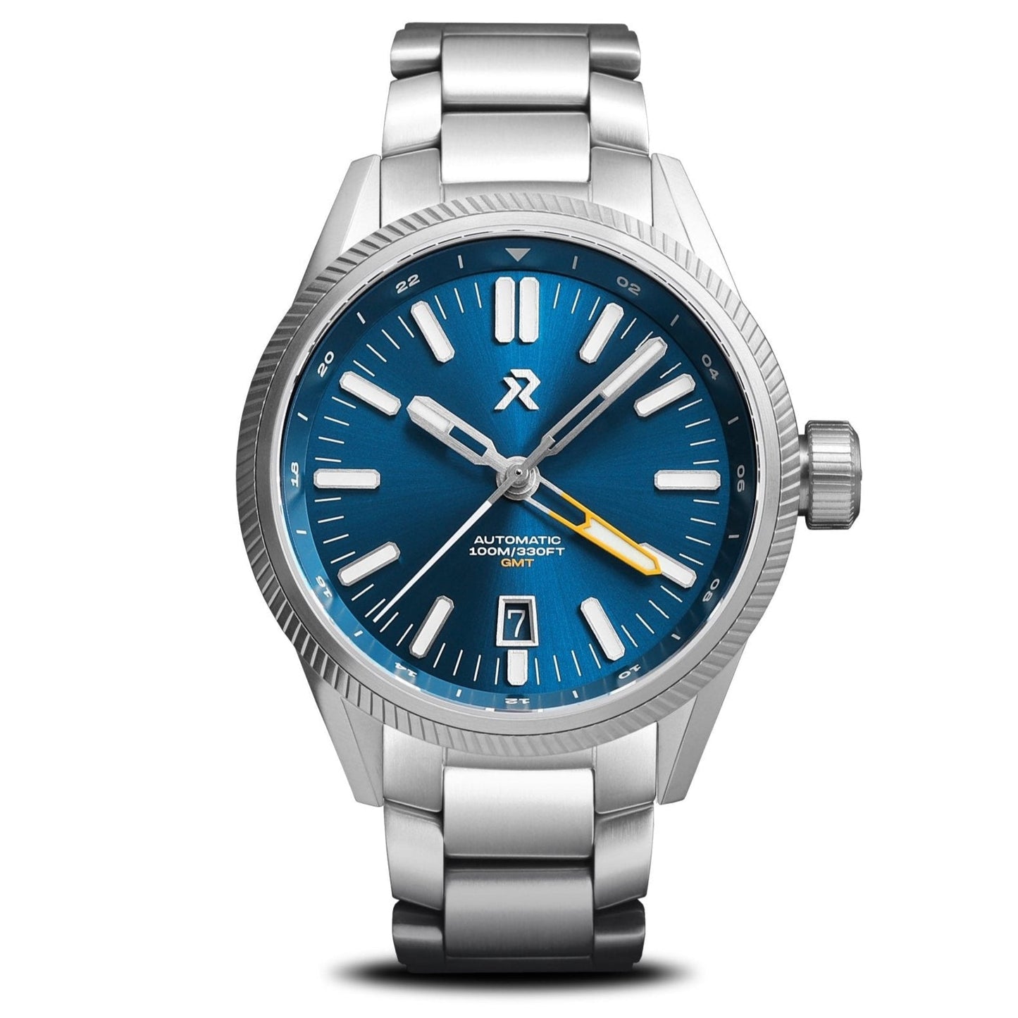 RZE Fortitude GMT-S Sapphire Sunburst + Strap