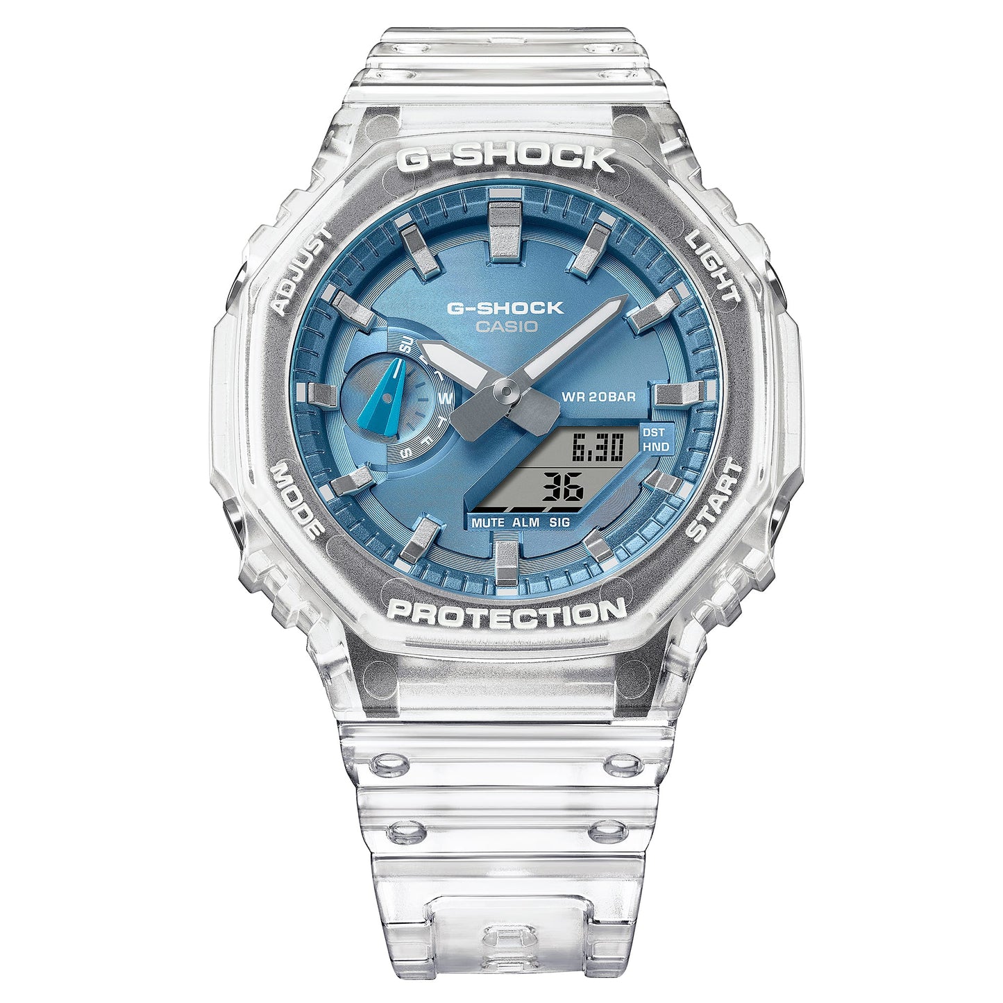 G-Shock GA2100 Ana-Digi Bright Metallic Blue