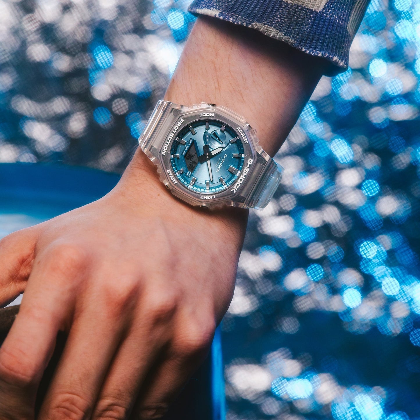 G-Shock GA2100 Ana-Digi Bright Metallic Blue