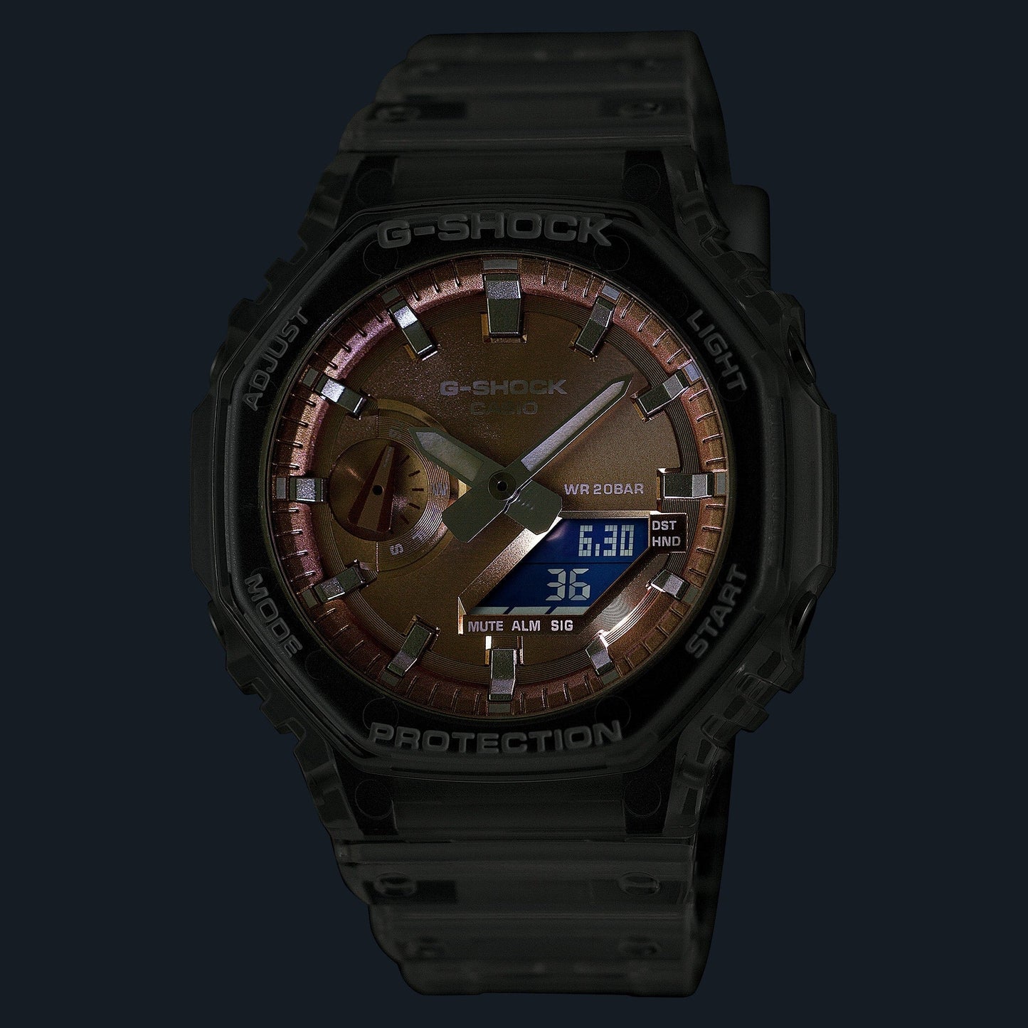G-Shock GA2100 Ana-Digi Bright Metallic Gold