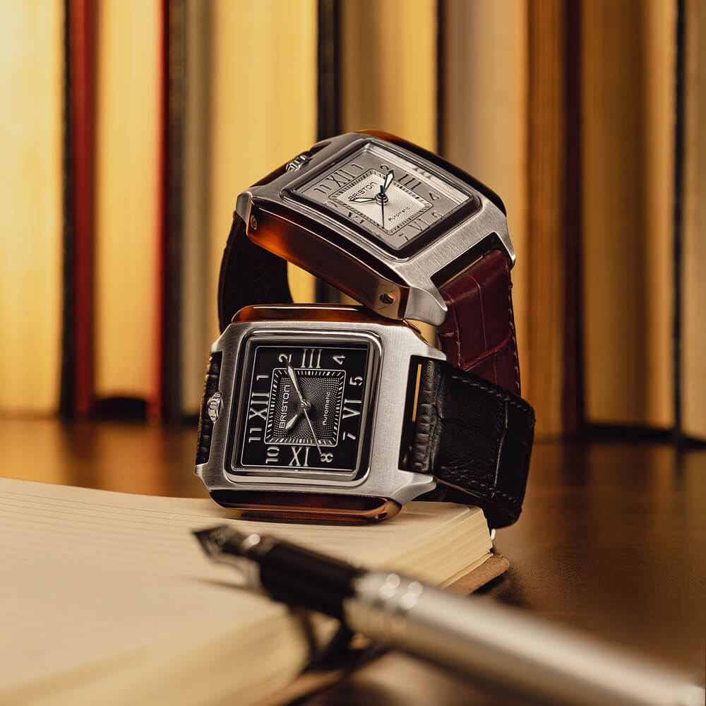 Briston Streamliner Kennedy HMS Auto 36 Tortoise Acetate Black