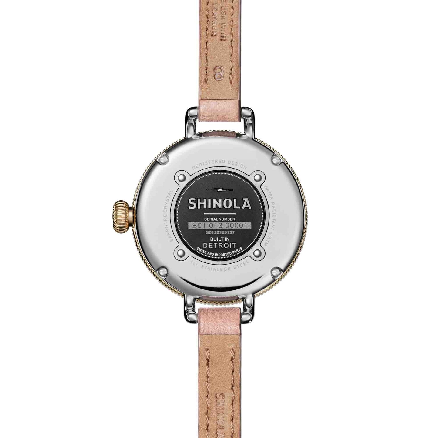 Shinola The Birdy 34mm Blush