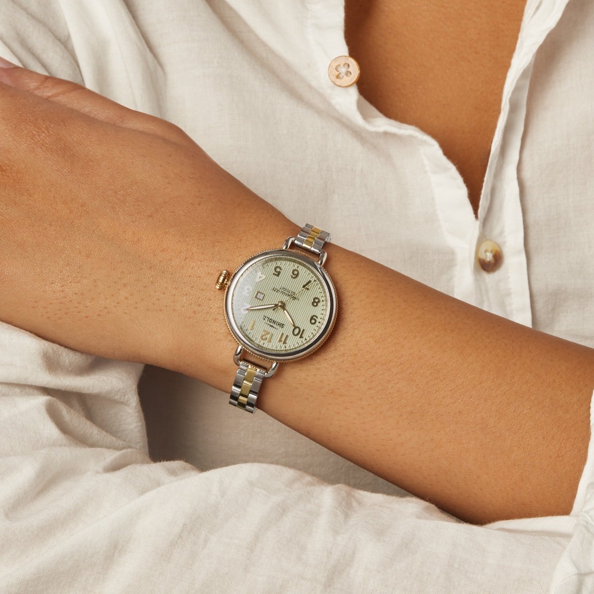Shinola The Birdy 34mm Green SS