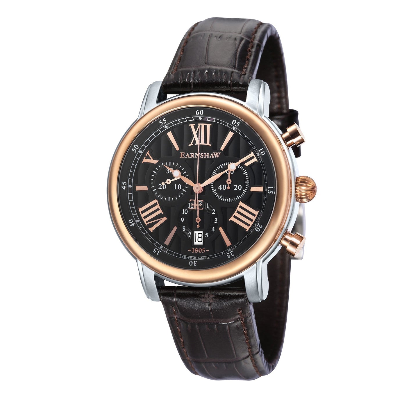 Thomas Earnshaw Longcase 43 Swiss Quartz Chronograph Black Gold