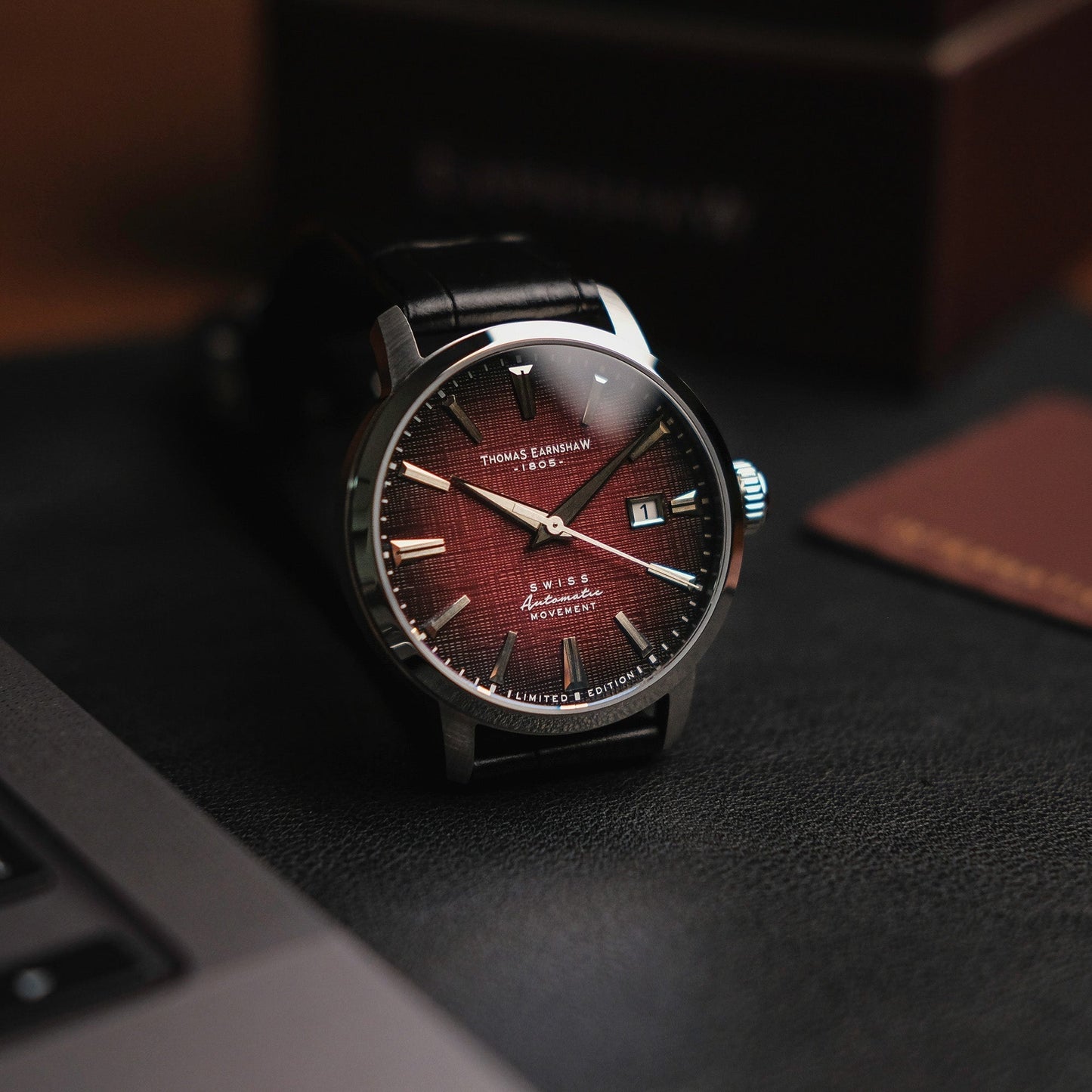 Thomas Earnshaw Nobility Echelon Swiss Automatic Limited Edition Chianti Red