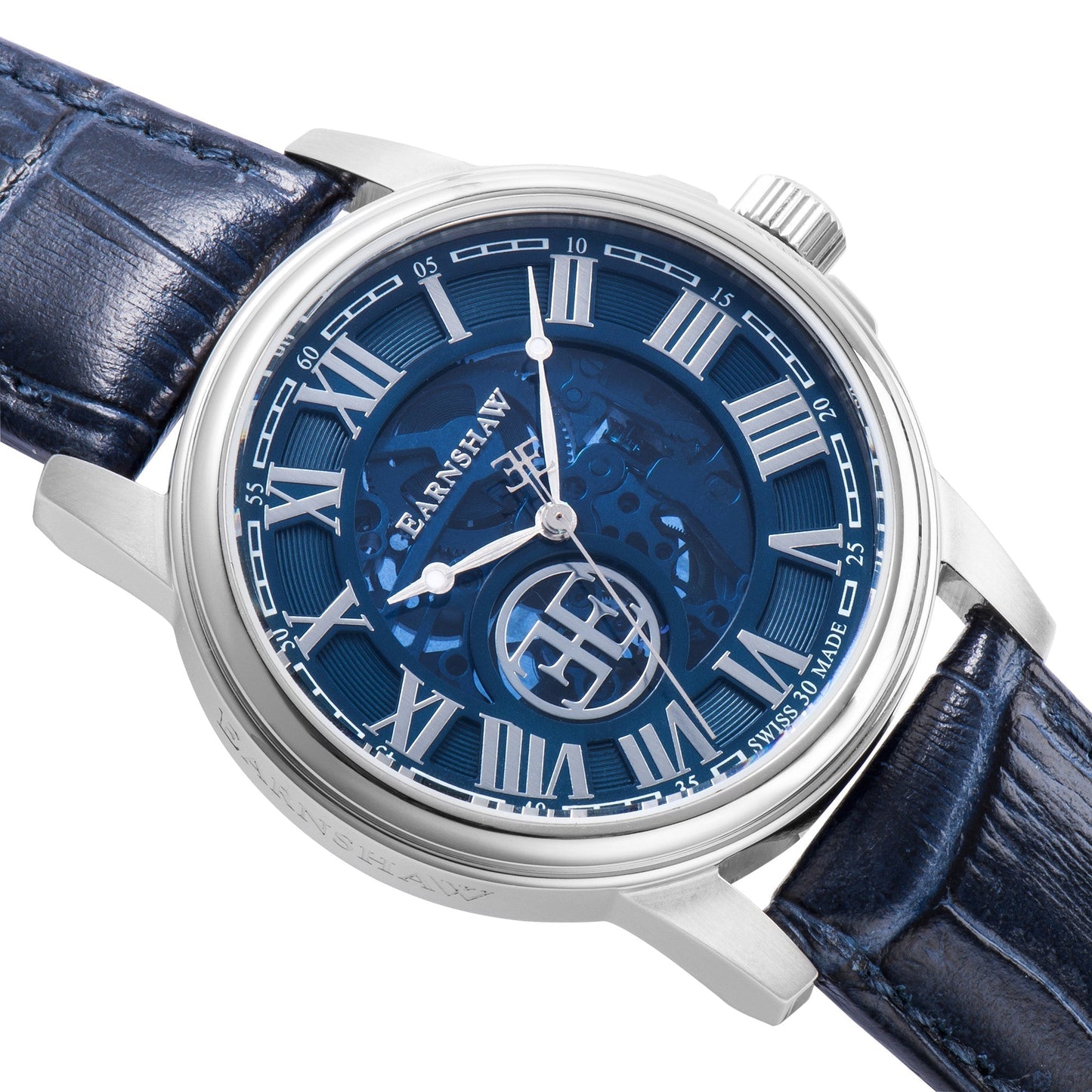 Thomas Earnshaw Swiss Beagle Skeleton Automatic Sapphire Blue