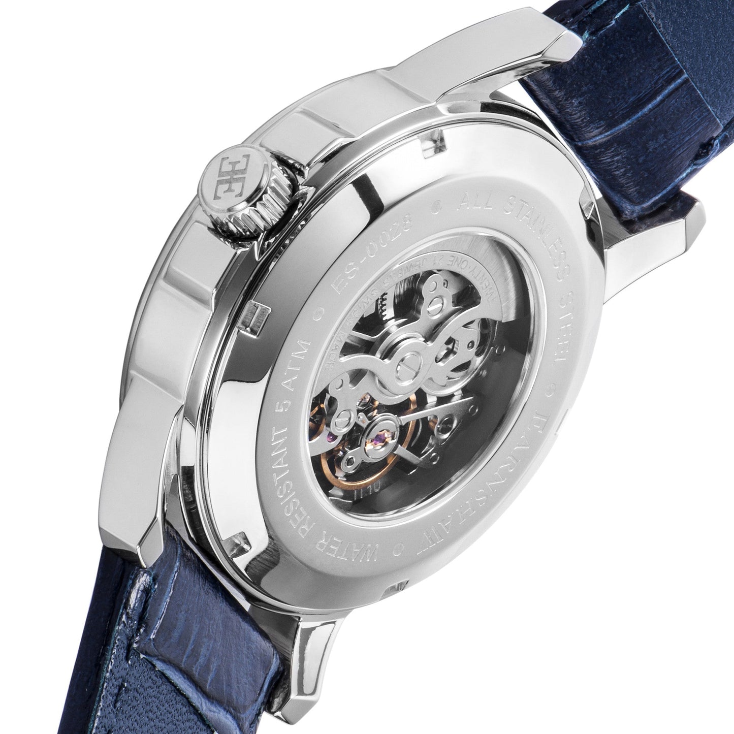 Thomas Earnshaw Swiss Beagle Skeleton Automatic Sapphire Blue