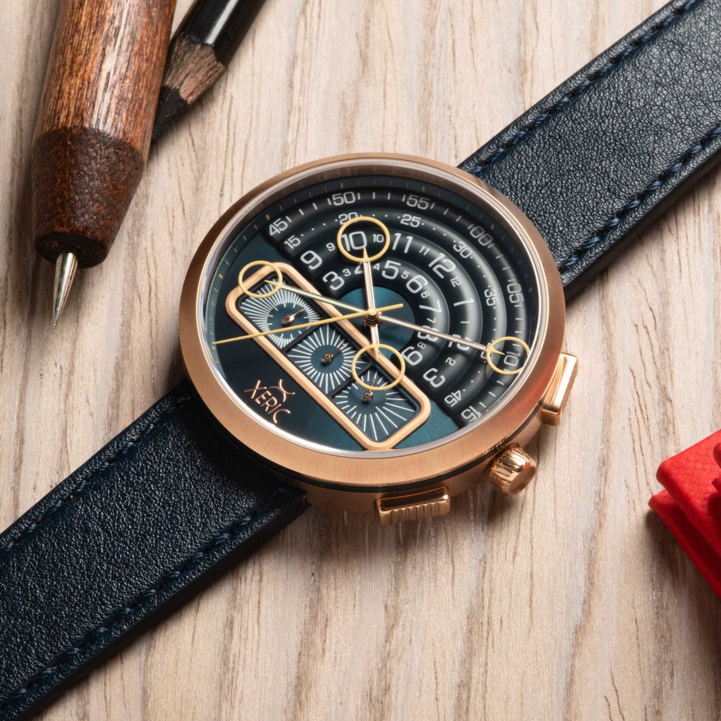 Xeric Halograph II Chrono Rose Gold Indigo