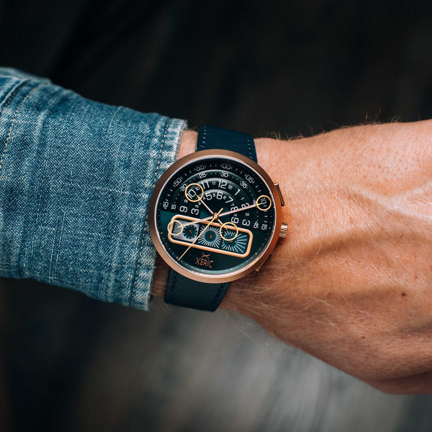 Xeric Halograph II Chrono Rose Gold Indigo