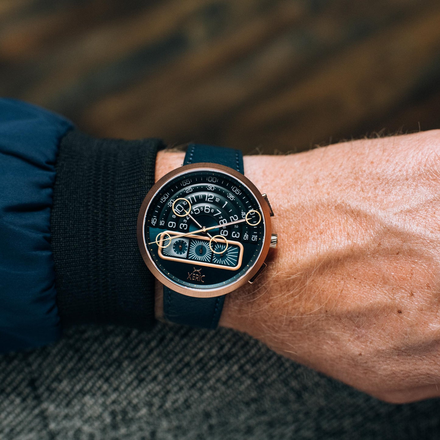 Xeric Halograph II Chrono Rose Gold Indigo