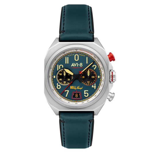 AVI-8 Bell X-1 Machbuster Chronograph Aviation Blue