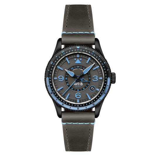 AVI-8 Flyboy Airmaster GMT Automatic Rubber Black