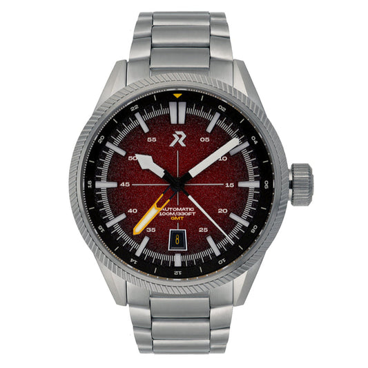 RZE Fortitude GMT Automatic Crimson Red