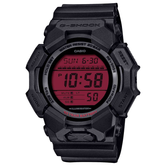 G-Shock GD010 Digital Bold Black Red