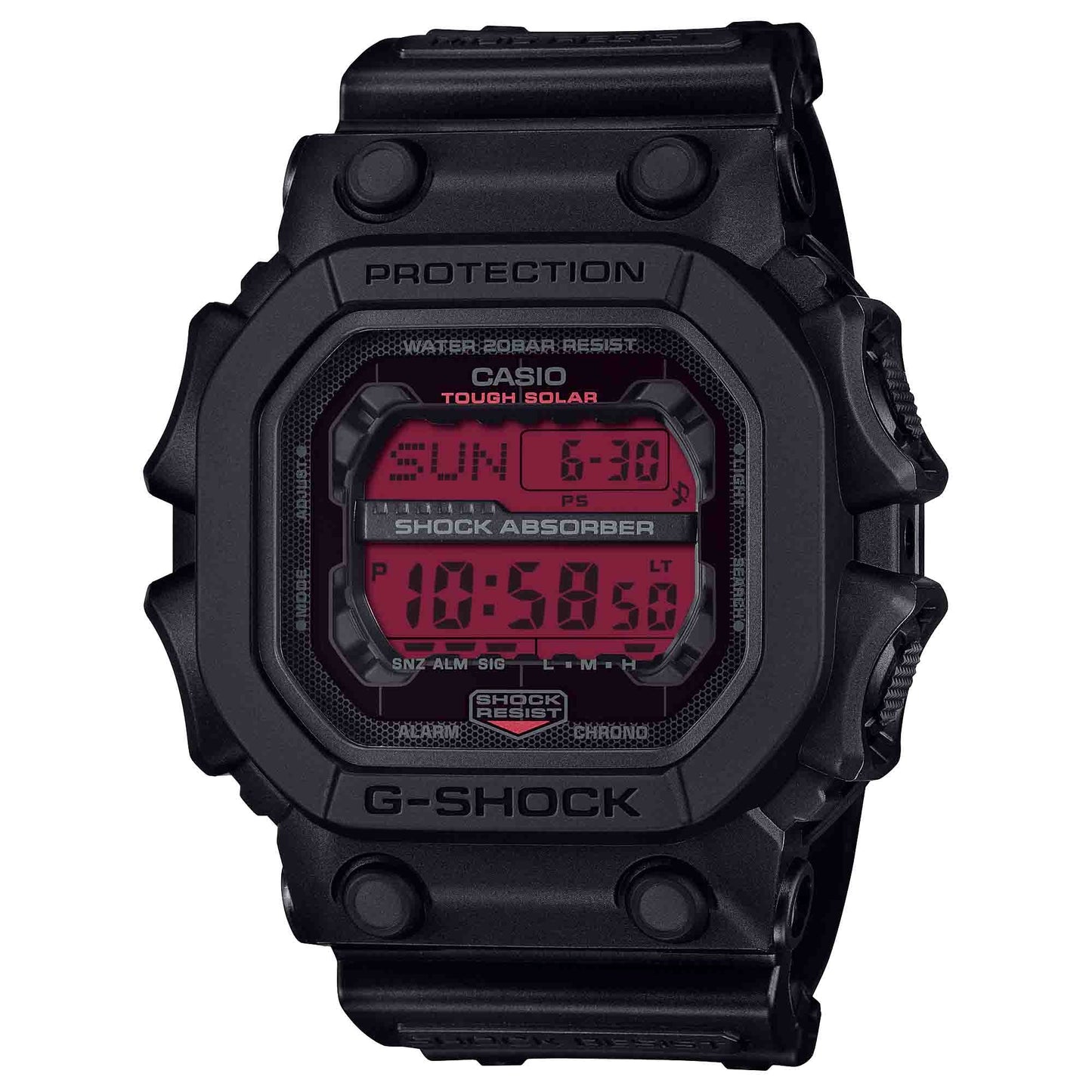 G-Shock GX56 Digital Bold Black Red