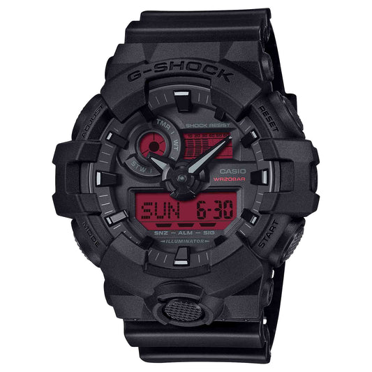 G-Shock GA700 Ana-Digi Bold Black Red