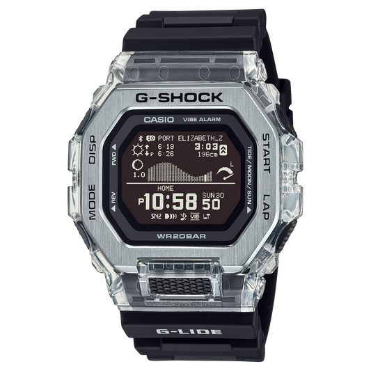 G-Shock GBX100S G-Lide Connected Digital Clear Black