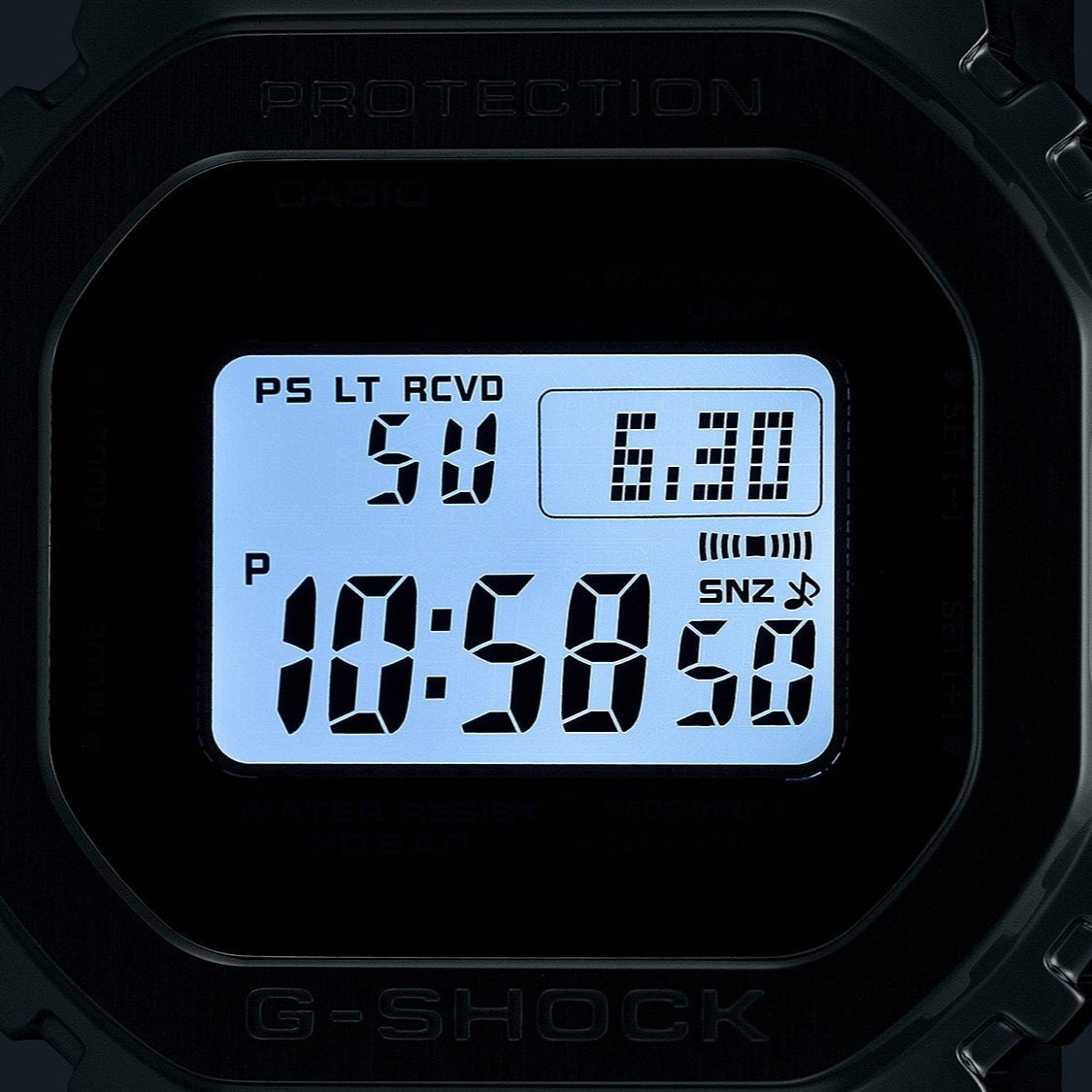 G-Shock GMWB5000 Full Metal Digital Black Red Silver