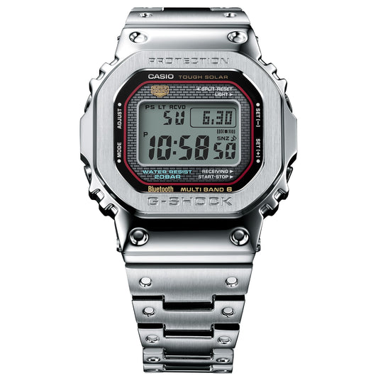 G-Shock GMWB5000 Full Metal Digital Black Red Silver