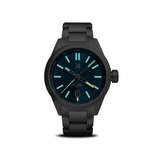 RZE Fortitude GMT-S Sapphire Sunburst + Strap
