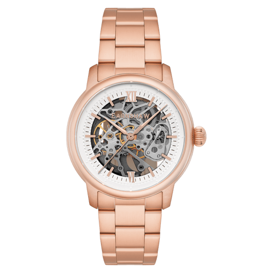 Thomas Earnshaw Heritage Cornwall Skeleton Automatic Rose White